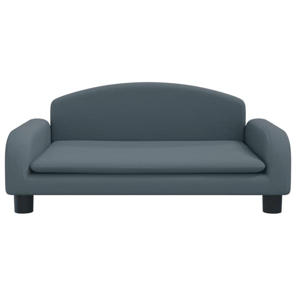 vidaXL Barnsoffa mörkgrå 70x45x30 cm tyg Grå