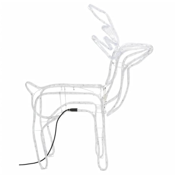 vidaXL Renfigur ljusslinga med kallvit 76x42x87 cm