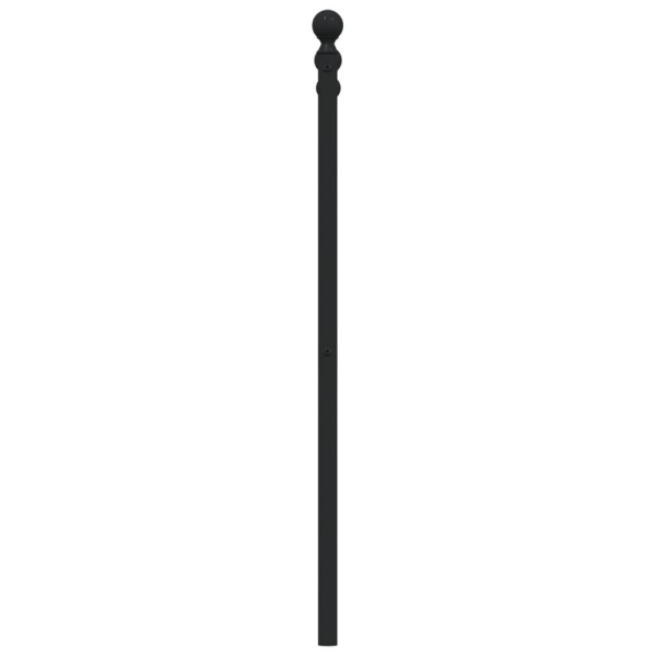 vidaXL Huvudgavel metall svart 180 cm Svart