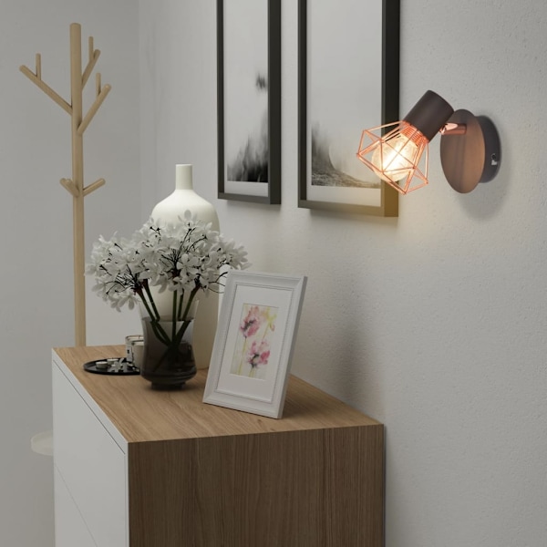 vidaXL Vägglampor 2 st med LED-filamentlampor 8 W multifärg
