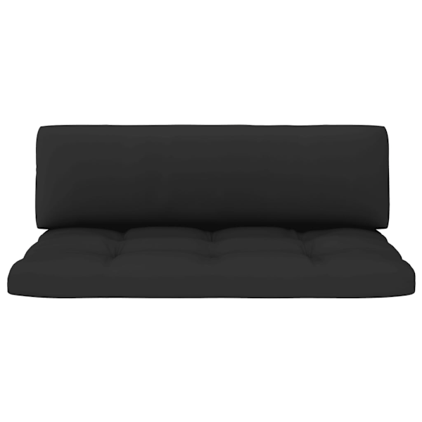 vidaXL Mittensektion till pallsoffa vit impregnerad furu Vit