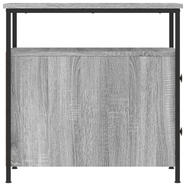 vidaXL Sängbord 2 st grå sonoma 30x60x60 cm konstruerat trä Grå
