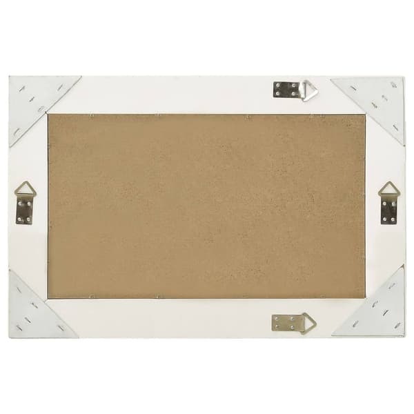 vidaXL Väggspegel barockstil 60x40 cm vit Vit