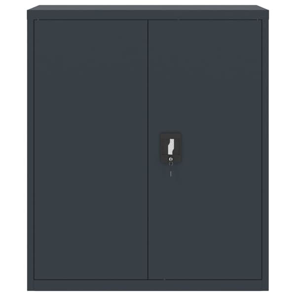 vidaXL Dokumentskåp antracit 90x40x105 cm stål Antracit