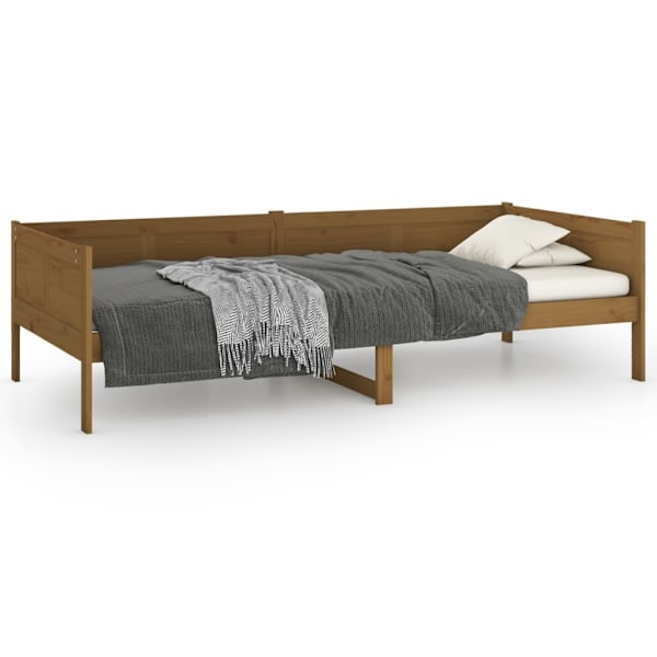 vidaXL Dagbädd honungsbrun 80x200 cm massiv furu Brun