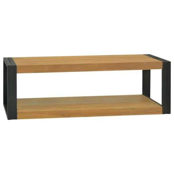 vidaXL Badrumsskåp 120x45x35 cm massiv teak Brun