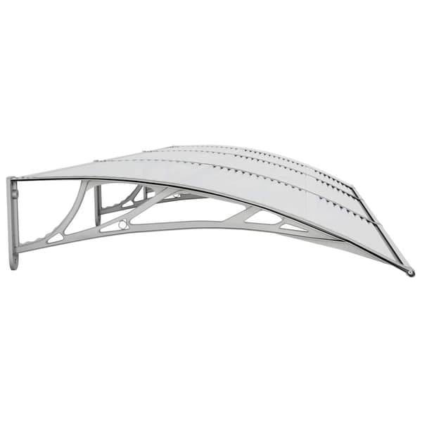 vidaXL Entrétak grå 300x100 cm polykarbonat Grå