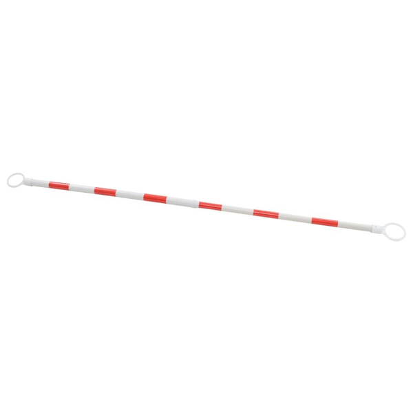 vidaXL Utdragbara konstänger 2 st plast 130-215 cm Vit