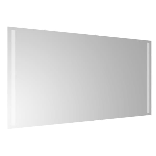vidaXL Badrumsspegel LED 100x50 cm Transparent