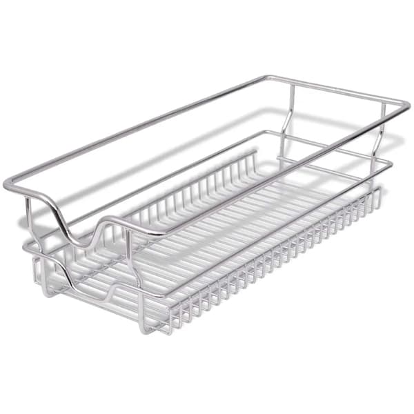 vidaXL Utdragbara trådkorgar 2 st silver 300 mm Silver