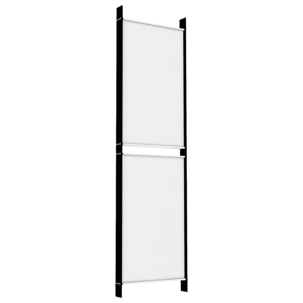 vidaXL Rumsavdelare 5 paneler vit 250x180 cm tyg Vit