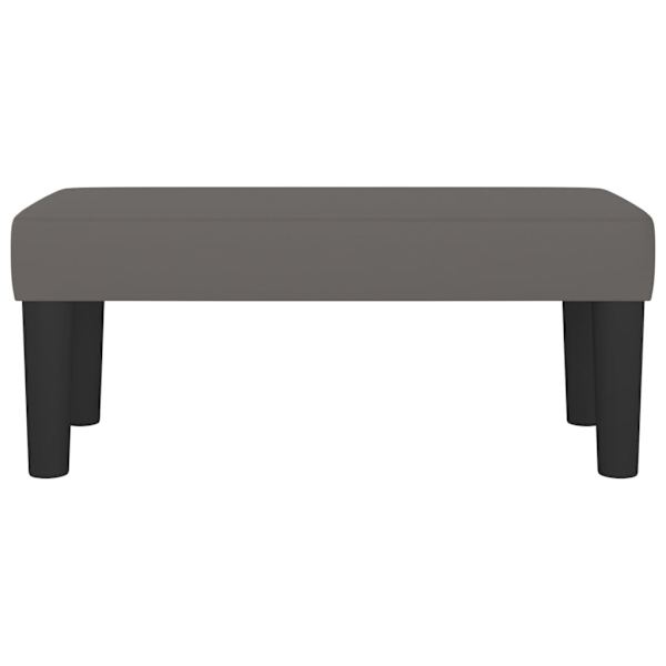 vidaXL Bänk grå 70x30x30 cm konstläder Grå