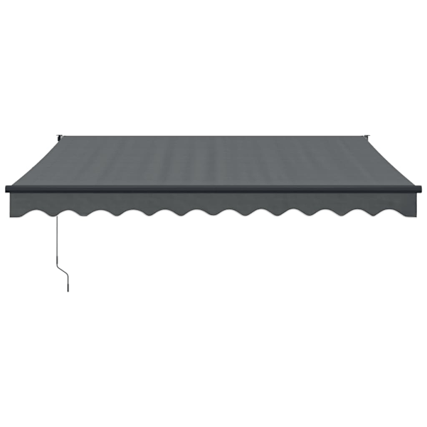 vidaXL Markis infällbar antracit 3x2,5 m tyg&aluminium Antracit