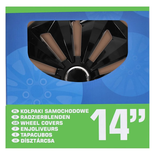 ProPlus Navkapslar Fox svart 14" 4 st Svart