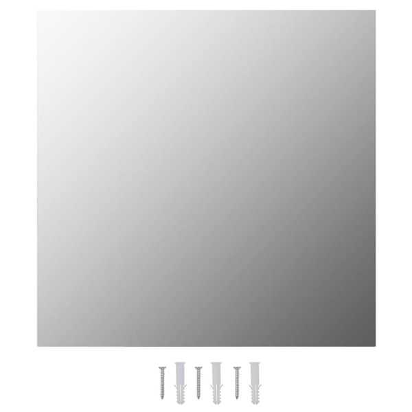 vidaXL Väggspeglar 2 st 40x40 cm fyrkantig glas Silver
