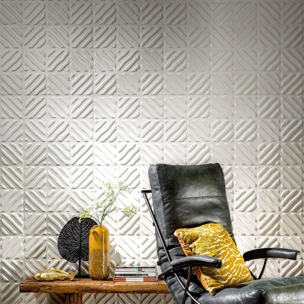 WallArt 3D Väggpaneler 24 st GA-WA32 noah Vit