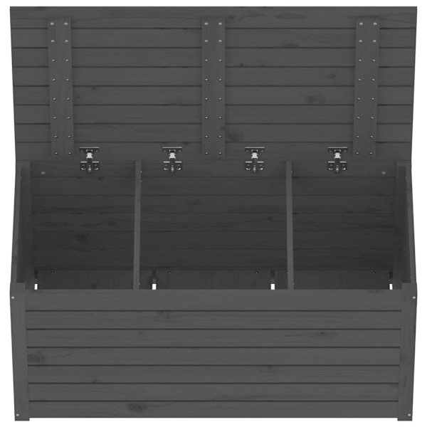 vidaXL Dynbox grå 101x50,5x46,5 cm massiv furu Grå