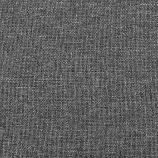 vidaXL Sänggavel med kanter mörkgrå 183x16x118/128 cm tyg Grå