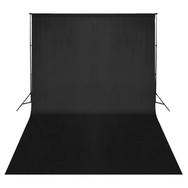 vidaXL Fotobakgrund 500 x 300 cm svart Svart
