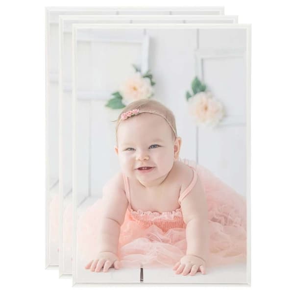 vidaXL Fotoramar 3 st för bord silver 21x29,7cm MDF Silver