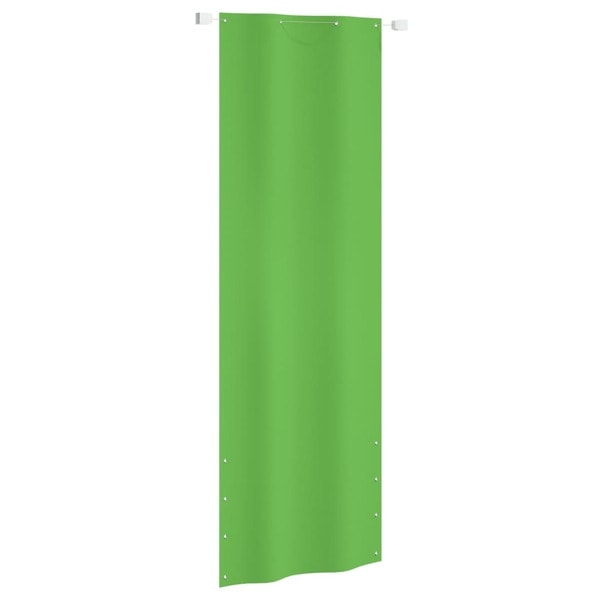 vidaXL Balkongskärm ljusgrön 80x240 cm oxfordtyg Grön
