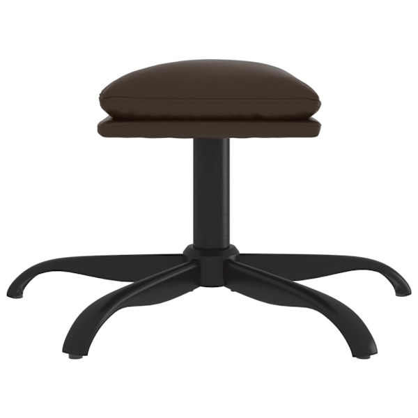 vidaXL Fotpall brun 60x60x36 cm konstläder Brun