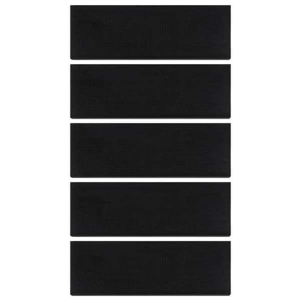 vidaXL Trappstegsmattor 5 st 25x75 cm gummi art
