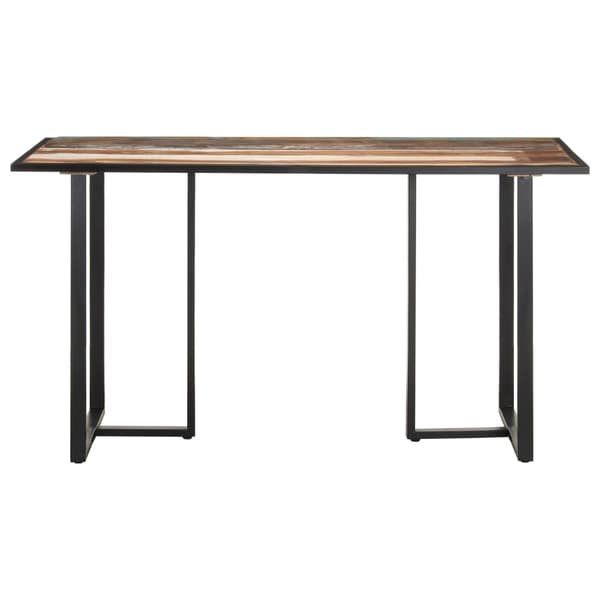 vidaXL Matbord 140 cm massivt återvunnet trä multifärg