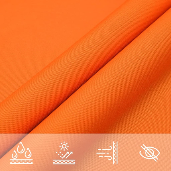 vidaXL Solsegel oxfordtyg rektangulärt 4x7 m orange Orange