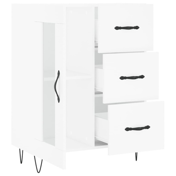 vidaXL Skåp vit 69,5x34x90 cm konstruerat trä Vit
