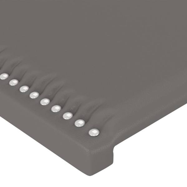 vidaXL Huvudgavlar 2 st grå 100x5x78/88 cm konstläder Grå