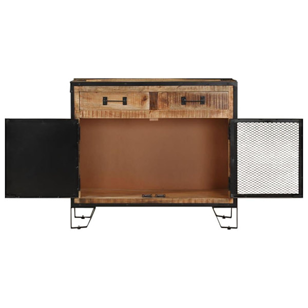 vidaXL Skänk 80x31x71 cm massivt grovt mangoträ Brun