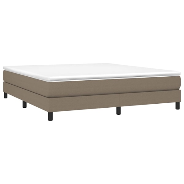 vidaXL Sängram utan madrass taupe 160x200 cm tyg Taupe