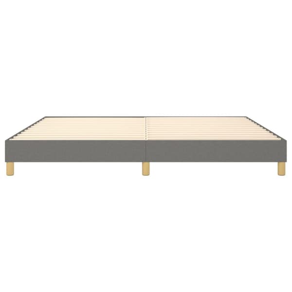 vidaXL Ramsäng mörkgrå 200x200 cm tyg Grå