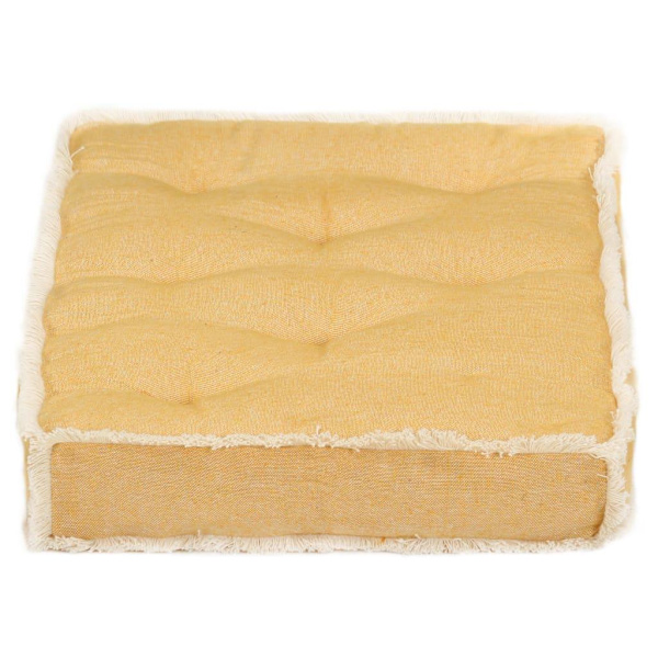 vidaXL Dyna till pallsoffa gul 73x40x7 cm Gul