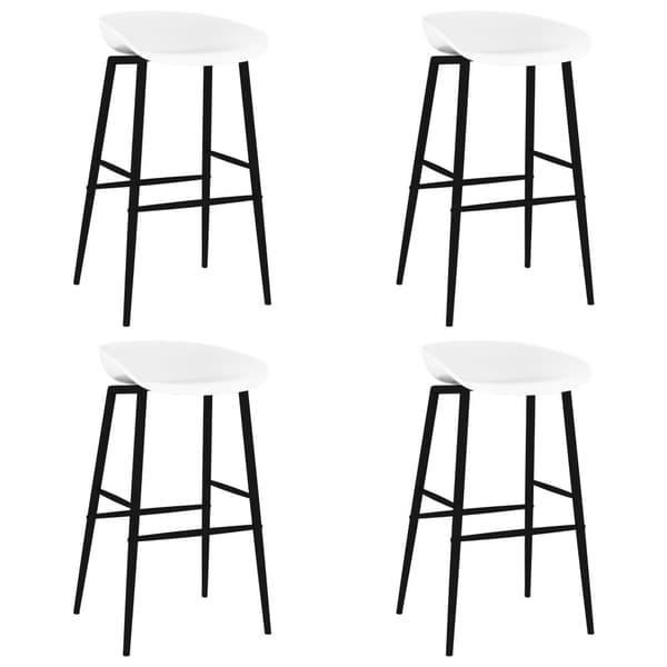 vidaXL Bargrupp 5 delar vit Vit