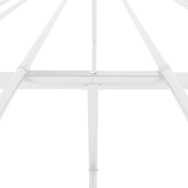 vidaXL Sängram metall vit 120x190 cm Vit