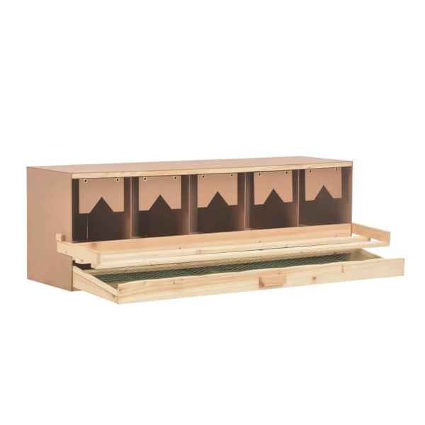 vidaXL Värprede 5 fack 117x33x38 cm massiv furu