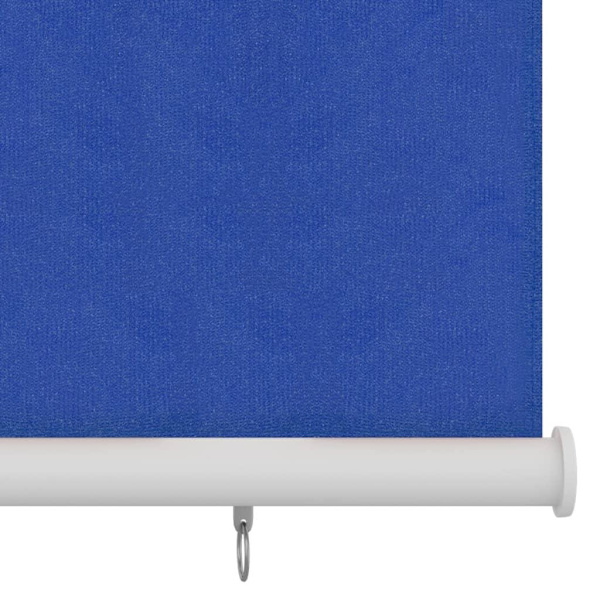 vidaXL Rullgardin utomhus 100x140 cm blå HDPE Blå