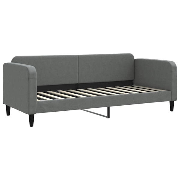 vidaXL Dagbädd utdragbar mörkgrå 80x200 cm tyg Grå