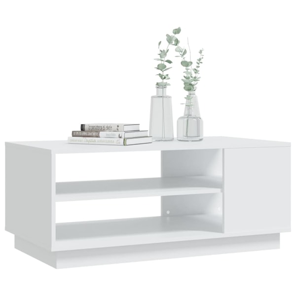 vidaXL Soffbord vit 102x55x43 cm konstruerat trä Vit