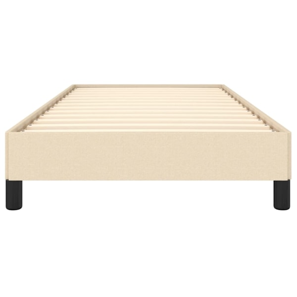vidaXL Sängram gräddvit 80x200 cm tyg Kräm