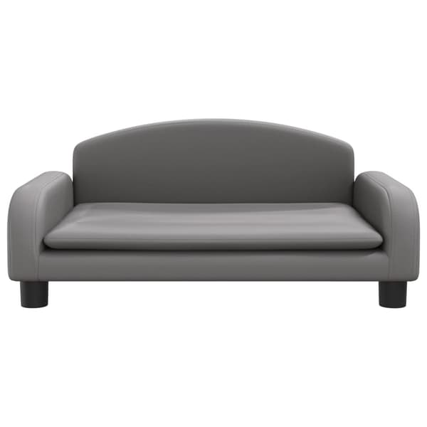 vidaXL Barnsoffa grå 70x45x30 cm konstläder Grå