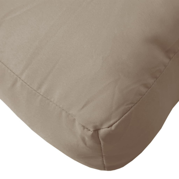 vidaXL Palldyna taupe 50x50x12 cm tyg Taupe