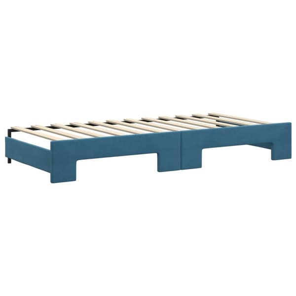 vidaXL Dagbädd utdragbar blå 90x200 cm sammet Blå