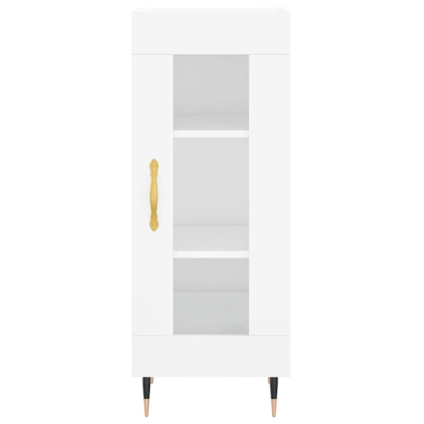 vidaXL Skåp vit högglans 34,5x34x90 cm konstruerat trä Vit