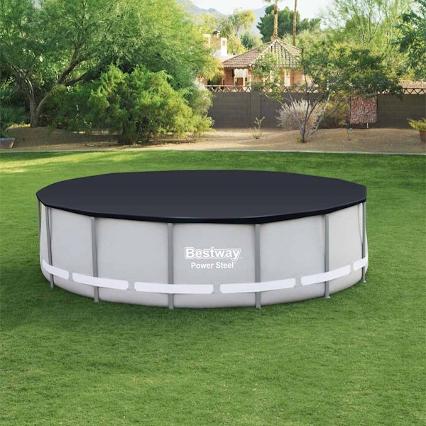 Bestway Poolöverdrag Flowclear 427 cm Antracit