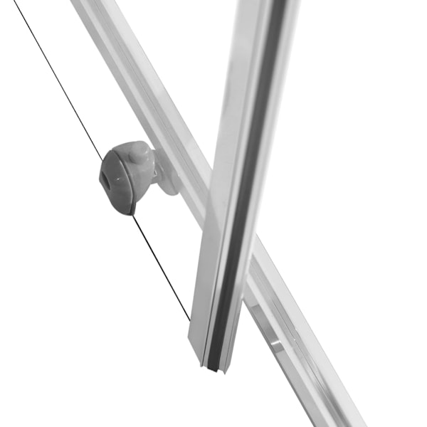 vidaXL Duschvägg ESG 70x70x180 cm Silver