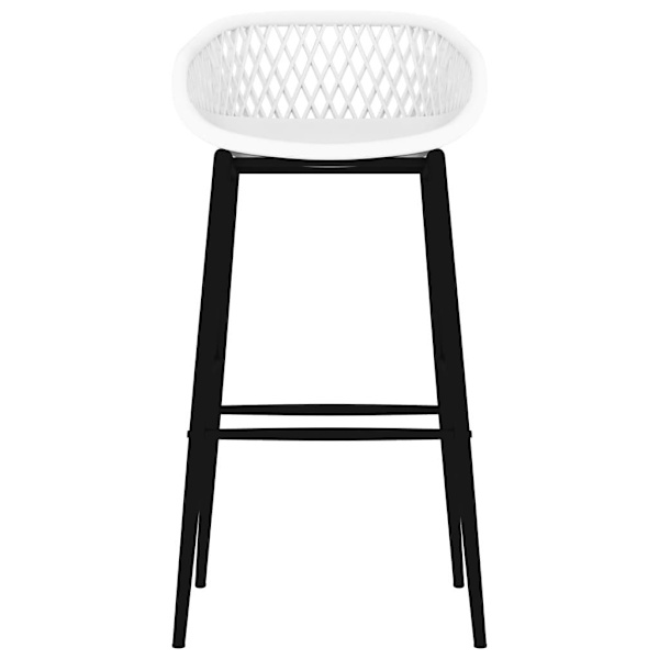 vidaXL Bargrupp 5 delar vit Vit