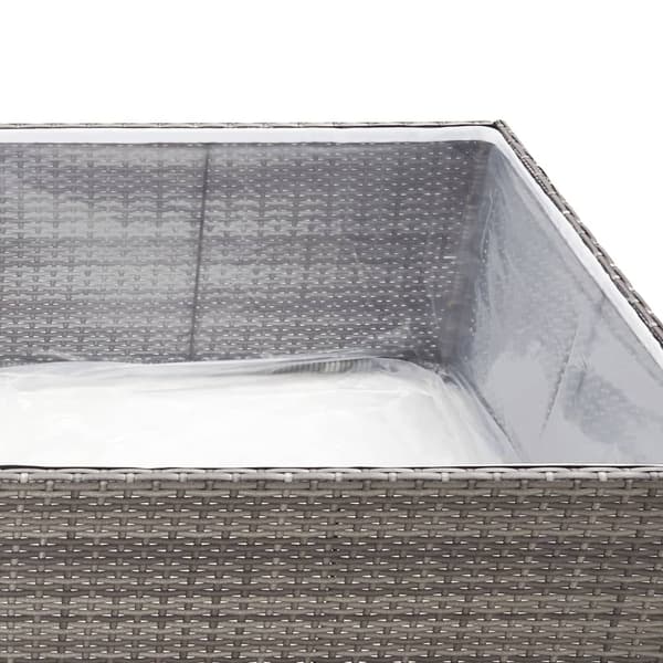 vidaXL Odlingslåda grå 80x80x40 cm konstrotting Grå